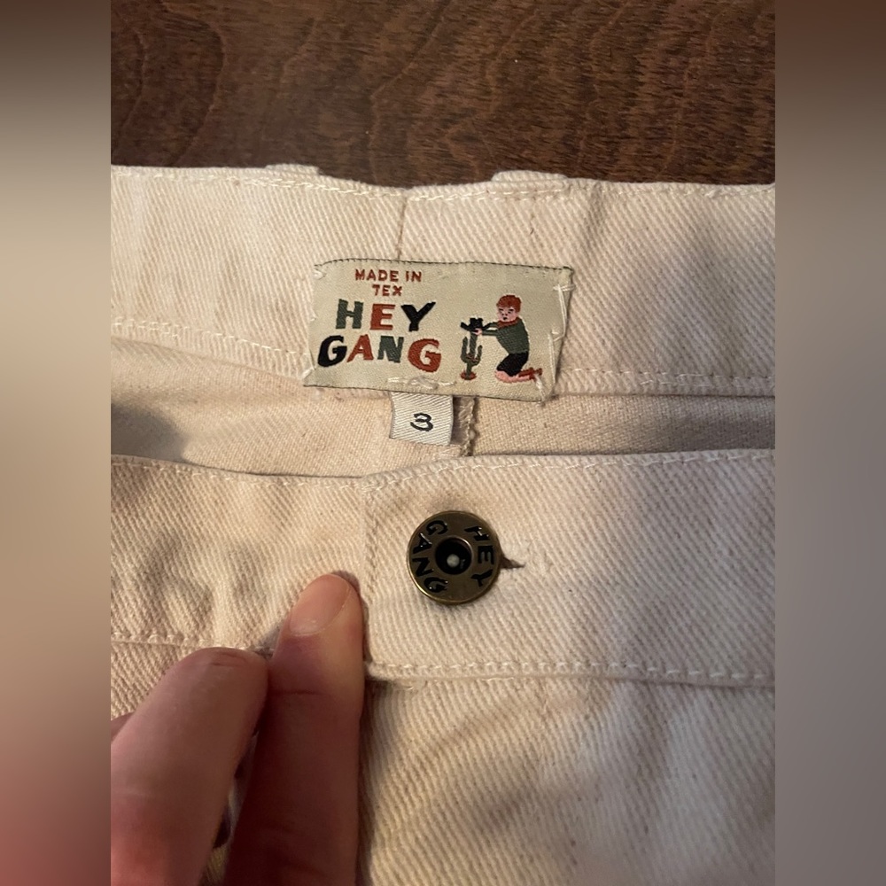 Hey Gang knee patch pants natural - Picture 4 of 9